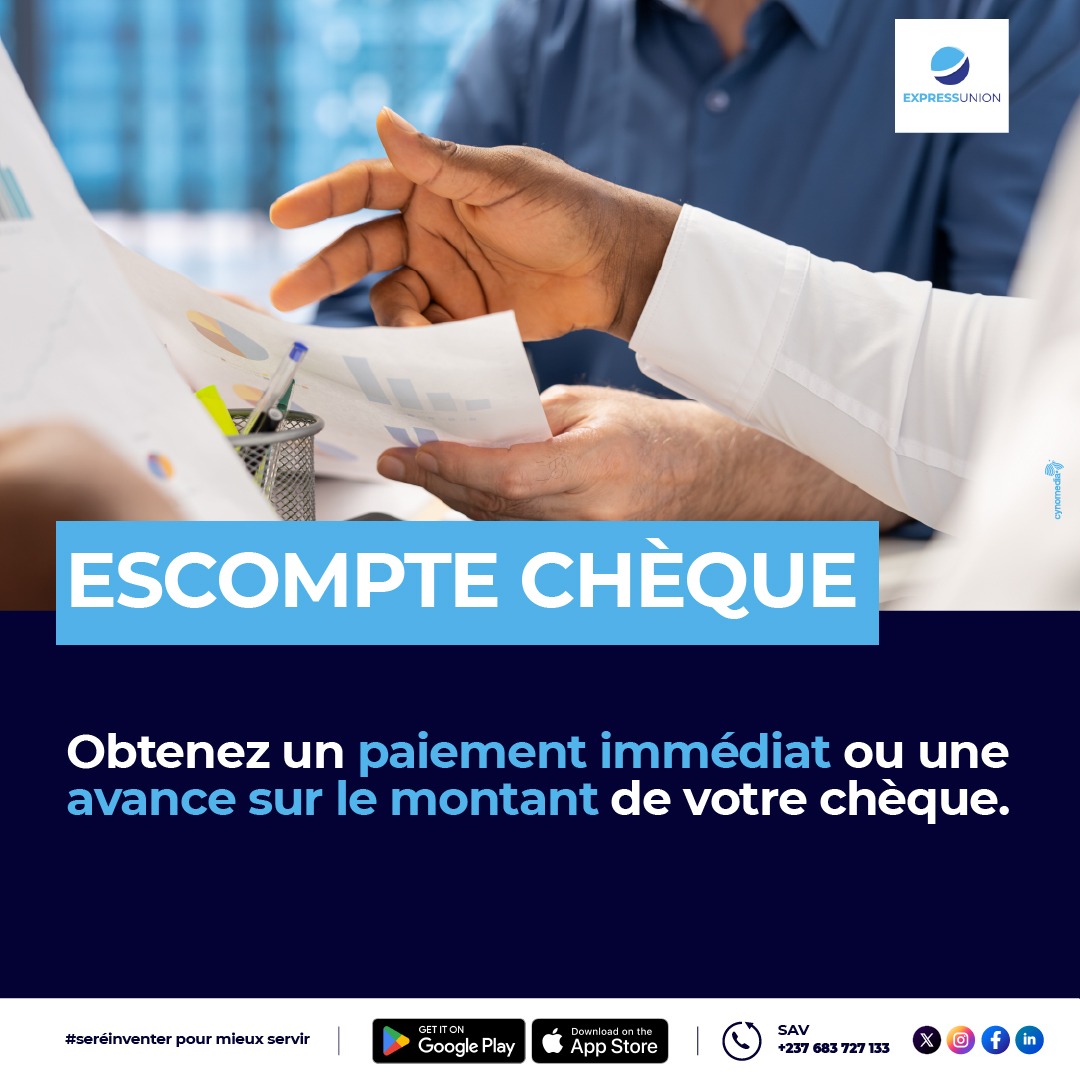 Escompte cheque